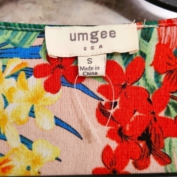 Fits S - large Floral Tropical kimono Coastal Beachy Vacation Lagenlook Bohemian - Picture 3 of 9